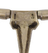 Decoratiune de perete din aluminiu, Bull's Head Small Bronz Antichizat, l75xA6xH35 cm (2)