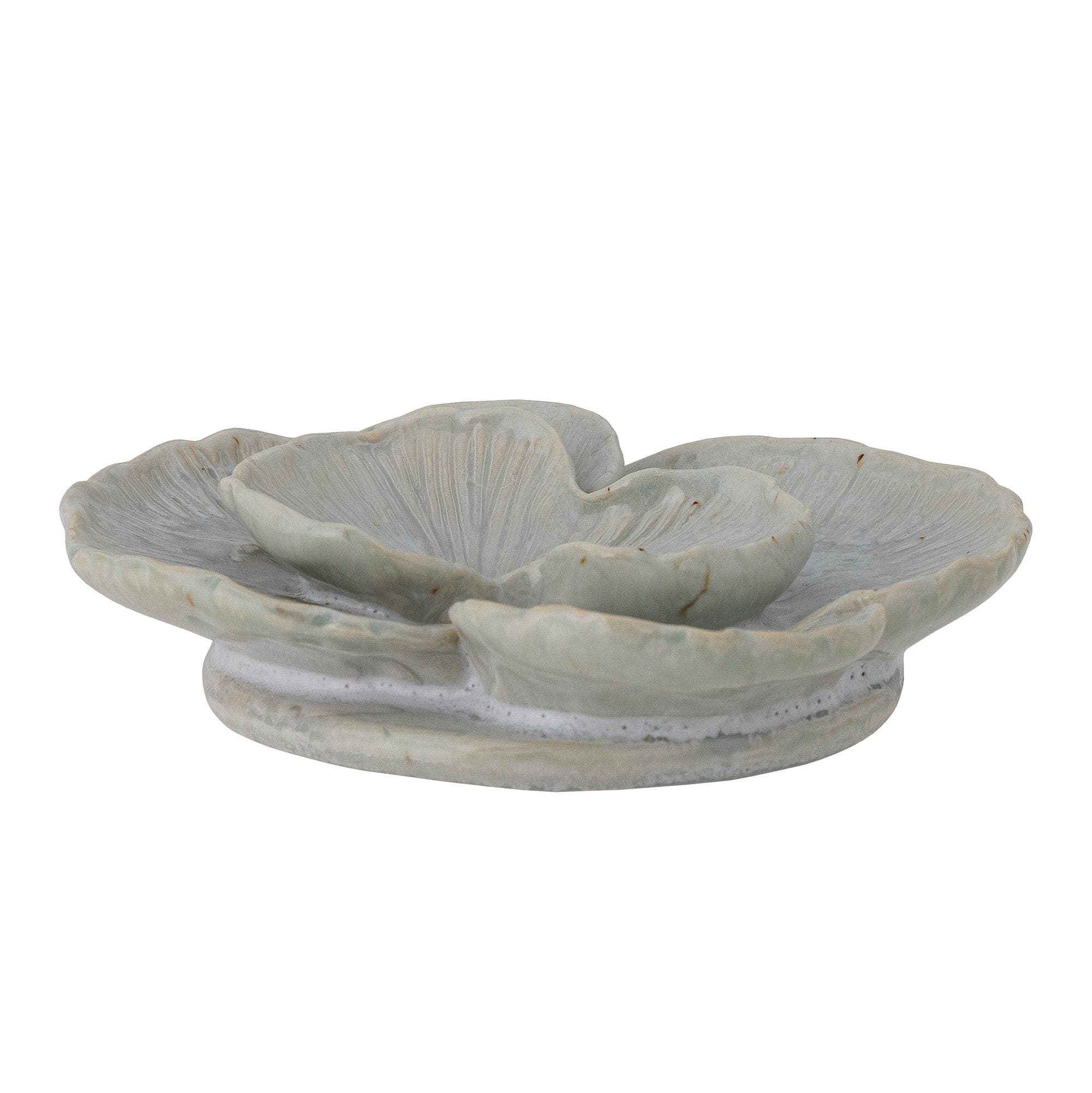 Decoratiune de perete din ceramica, Corine Gri, L15xl12,5xH4 cm (2)