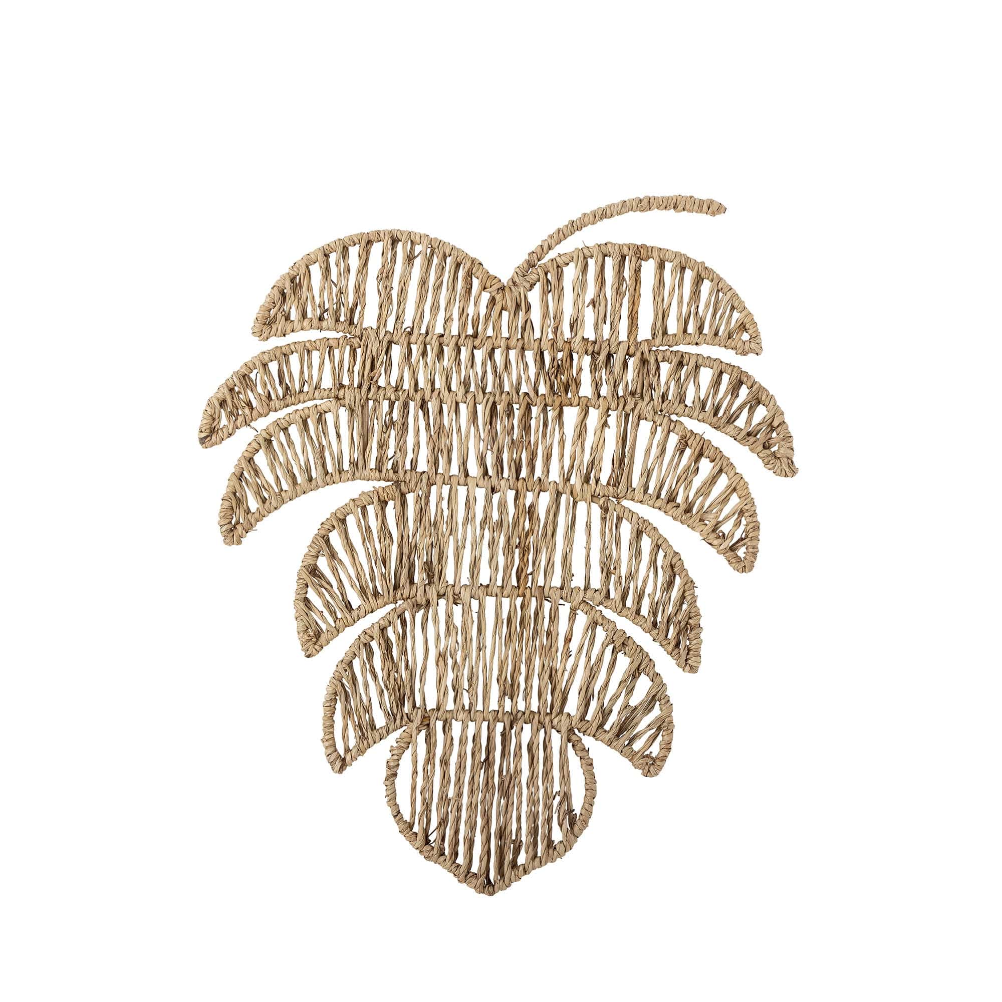 Decoratiune de perete din iarba de mare, Lunel Natural, 37 x 31 cm