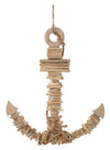 Decoratiune de perete din lemn, Anchor Natural, l39xA7xH46 cm