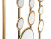 Decoratiune de perete din metal, Small Mirrors Auriu, l35,5xA1,5xH90 cm (3)