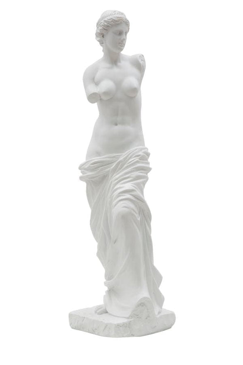 Mauro Ferretti Decoratiune din polirasina, Statua Woman Alb, L14xl12xH49 cm