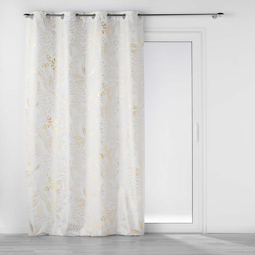 Draperie Belflor Alb / Auriu, 140 x 260 cm