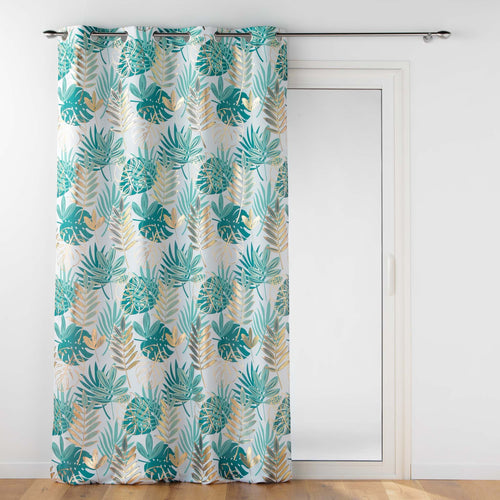 U10 Draperie Ornella Alb / Verde, 140 x 260 cm