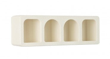 Etajera suspendata din MDF, Creamy Alb, l60xA15xH20 cm (2)