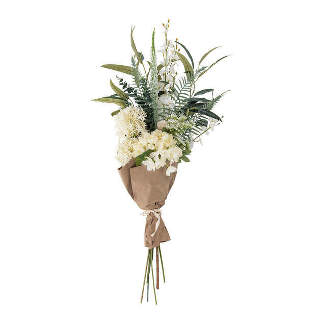 Buchet flori artificiale, Symphonie Alb, H103 cm (2)