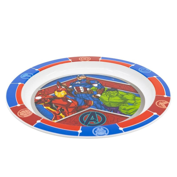 Farfurie pentru copii din plastic, Avengers Multicolor, Ø23.1xH2 cm (1)