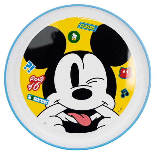 Farfurie pentru copii din plastic, Mickey Mouse Multicolor, Ø19.6xH2.5 cm