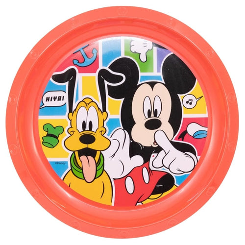 Farfurie pentru copii din plastic, Mickey Mouse Multicolor, Ø21.5xH1.9 cm