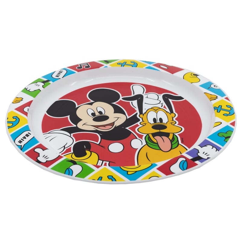 Farfurie pentru copii din plastic, Mickey Mouse Multicolor, Ø23.1xH2 cm (1)