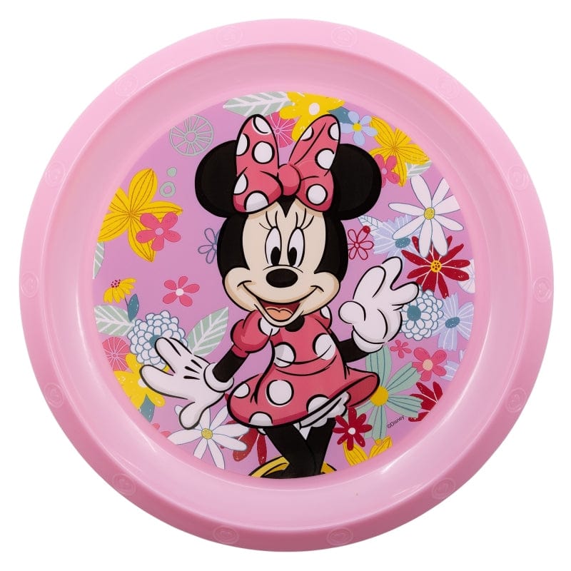 Farfurie pentru copii din plastic, Minnie Mouse Multicolor, Ø21.5xH1.9 cm