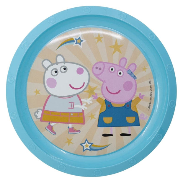 Farfurie pentru copii din plastic, Peppa Pig Multicolor, Ø21.5xH1.9 cm