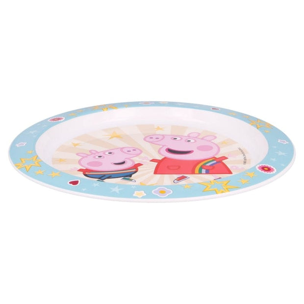 Farfurie pentru copii din plastic, Peppa Pig Multicolor, Ø23.1xH2 cm (1)