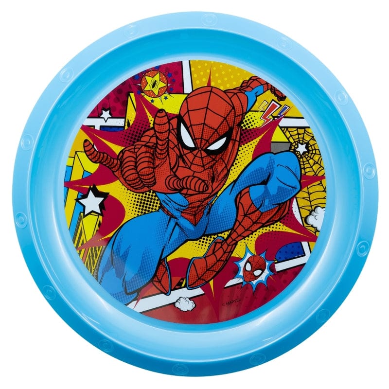 Farfurie pentru copii din plastic, Spider-Man Multicolor, Ø21.5xH1.9 cm