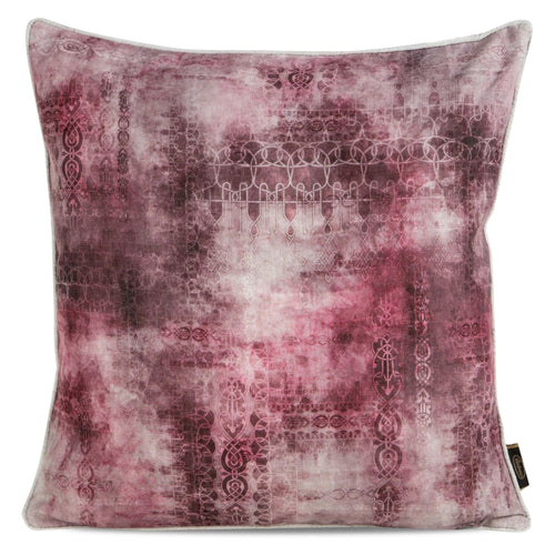 Fata perna decorativa, Len 7 Burgundy / Crem, 45 x 45 cm