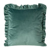 Eurofirany Verde Olive Fata perna decorativa Velvet 8, 45 x 45 cm