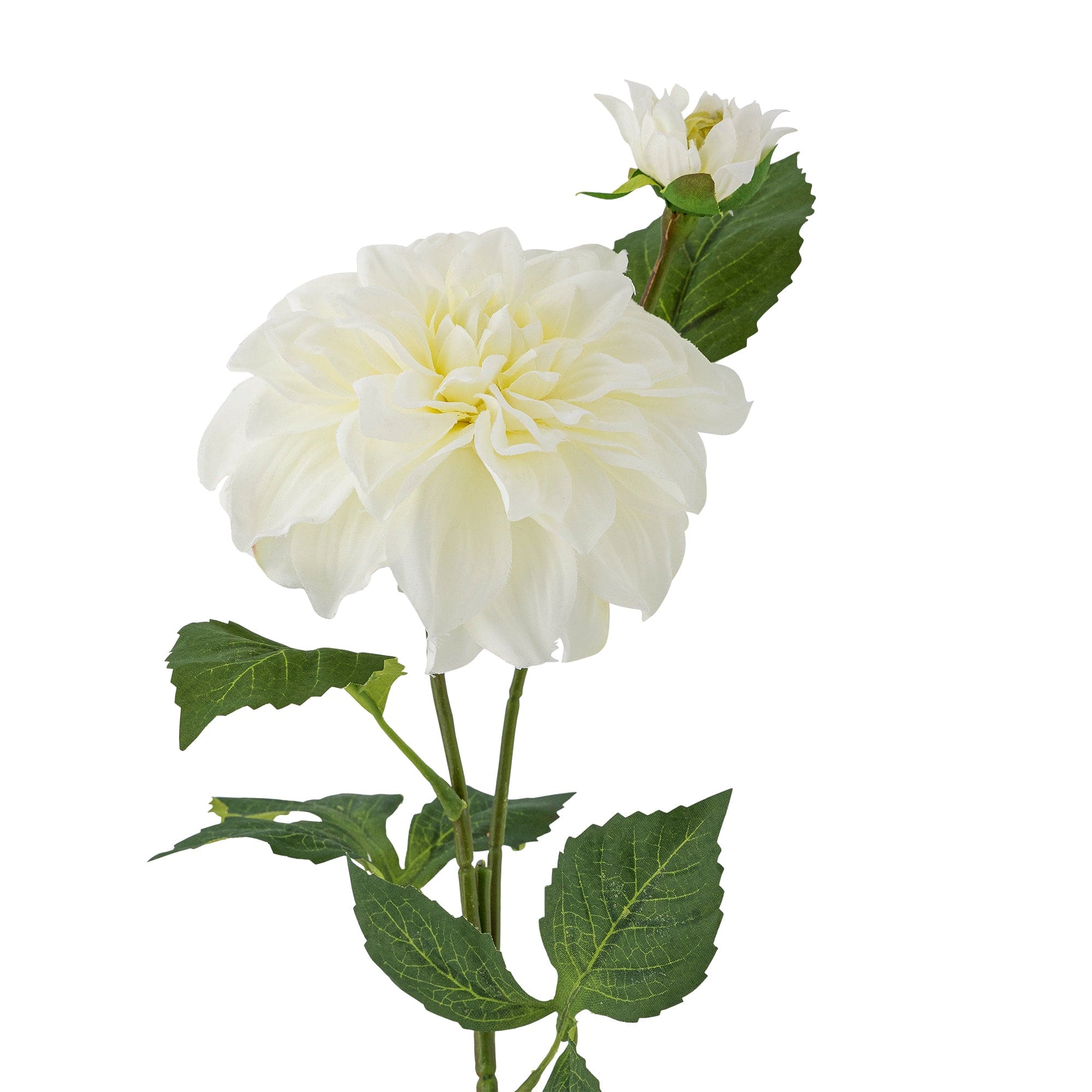 Fir floare artificiala, Dahlia Alb, H63,5 cm (1)