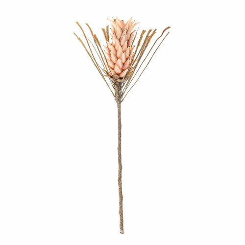 Fir floare artificiala, Palmflower Roz, H73 cm