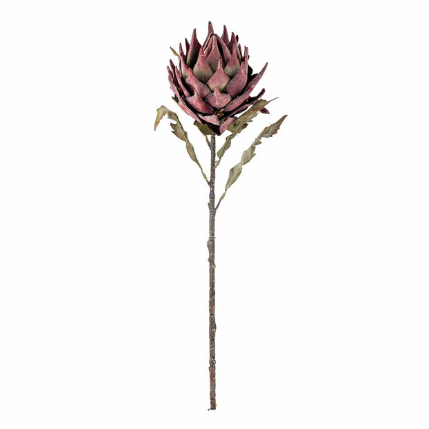 Fir floare artificiala, Protea Violet, H76 cm