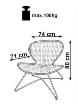 Fotoliu din ratan sintetic Trey Maro, l74xA71xH80 cm (2)