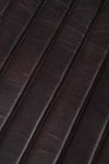 Bizzotto Fotoliu fix tapitat cu piele naturala si picioare metalice, Karisma Negru, l59xA77xH77 cm