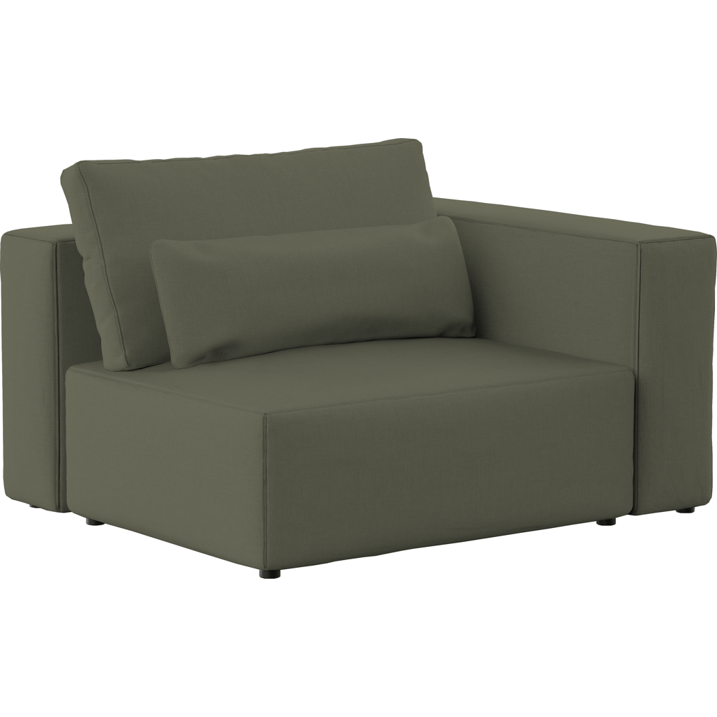 Fotoliu Modular tapitat cu stofa, Riposo Grande Verde Olive, l125xA105xH85 cm (2)