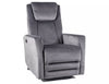 Fotoliu Recliner cu mecanism electric, tapitat cu stofa, Adonis Velvet Gri / Negru, l77xA96xH107 cm