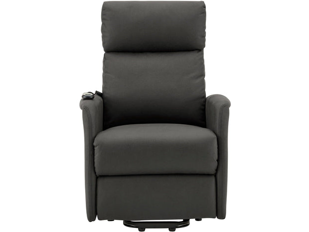 Dorel Home Fotoliu Recliner cu mecanism electric, tapitat cu stofa, Herman Gri, l66xA89xH156 cm