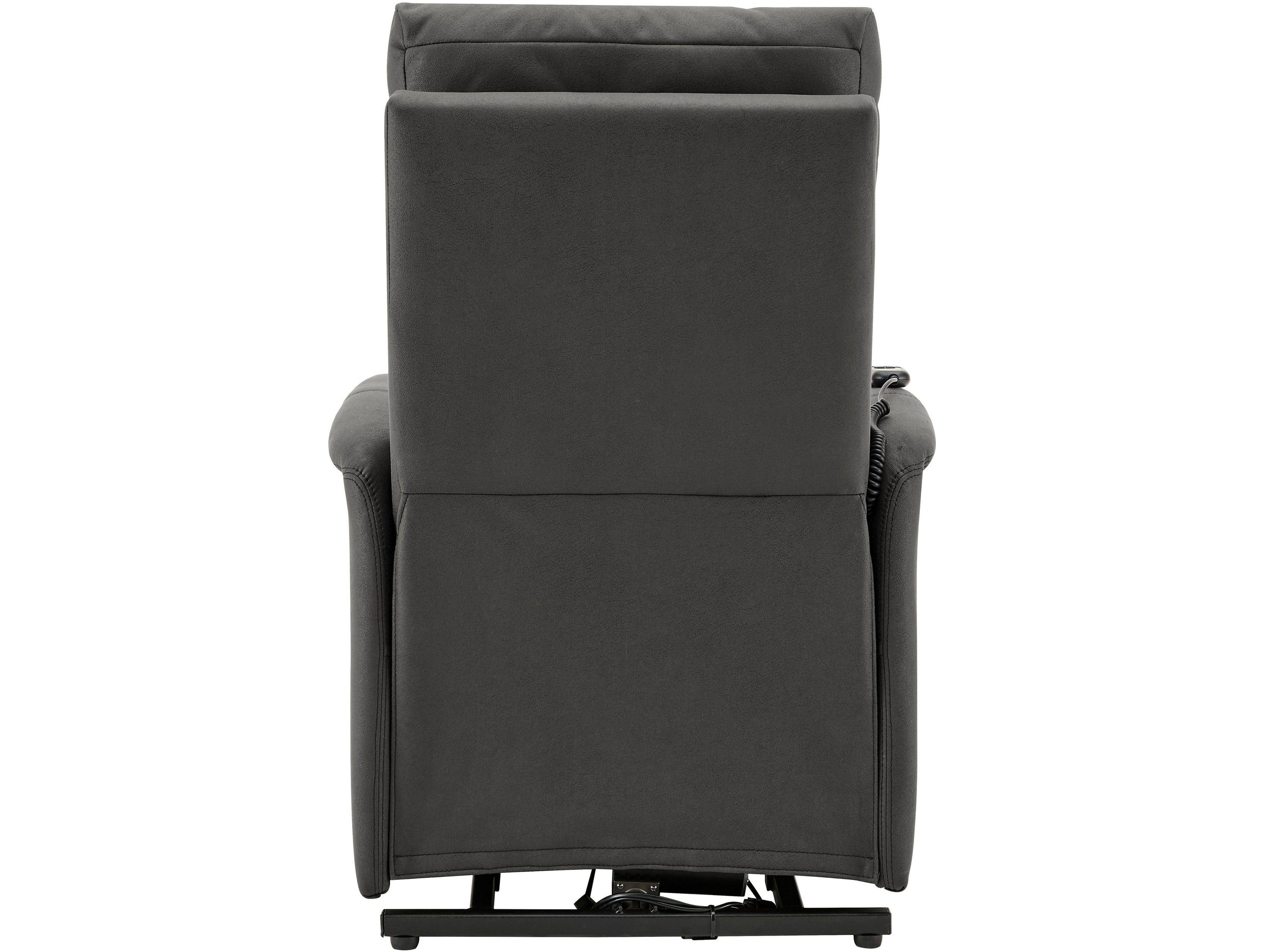 Dorel Home Fotoliu Recliner cu mecanism electric, tapitat cu stofa, Herman Gri, l66xA89xH156 cm