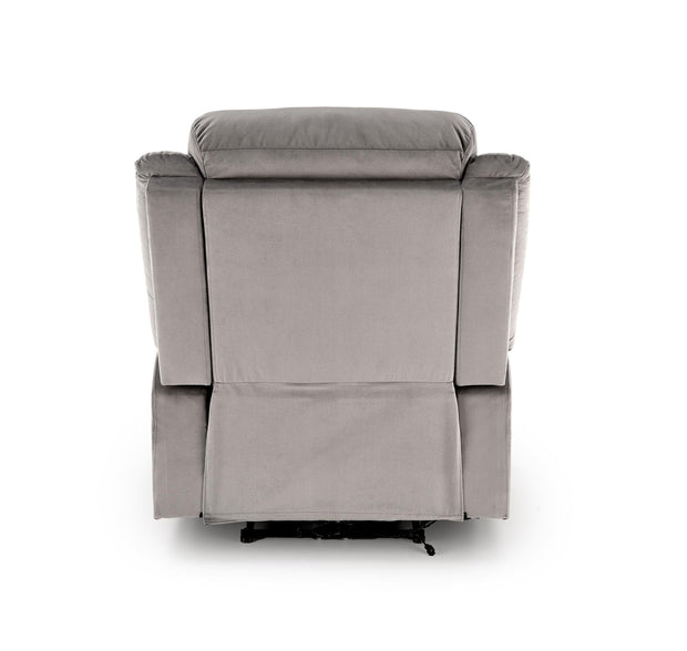 Fotoliu Recliner cu mecanism electric, tapitat cu stofa, Loris Gri, l85xA95xH105 cm (3)