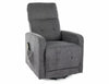 Fotoliu Recliner cu mecanism electric, tapitat cu stofa, Otus II Brego Gri Inchis / Negru, l66xA92xH100 cm