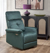 Fotoliu Recliner cu mecanism electric, tapitat cu stofa, Semir Velvet Verde, l80xA90xH92 cm (1)