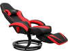 Dorel Home Fotoliu Recliner gaming tapitat cu piele ecologica, Jerome Negru / Rosu, l68xA82xH113 cm