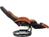 Dorel Home Fotoliu Recliner gaming tapitat cu stofa, Jerome Negru / Portocaliu, l68xA82xH113 cm