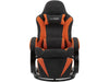 Dorel Home Fotoliu Recliner gaming tapitat cu stofa, Jerome Negru / Portocaliu, l68xA82xH113 cm