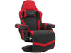 Dorel Home Fotoliu Recliner gaming tapitat cu stofa, Junker Negru / Rosu, l81xA88xH112 cm