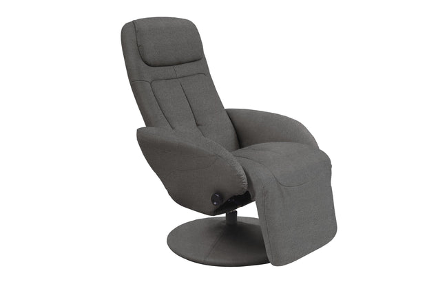 Fotoliu Recliner tapitat cu stofa Optimus 2 Gri inchis, l77xA80xH101 cm