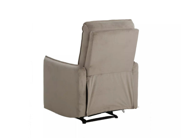 Fotoliu Recliner tapitat cu stofa, Travis 1 Velvet Bej / Negru, l72xA86xH102 cm (2)