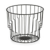 Fructiera Basket II, Metal Negru, Ø24xH19,5 cm