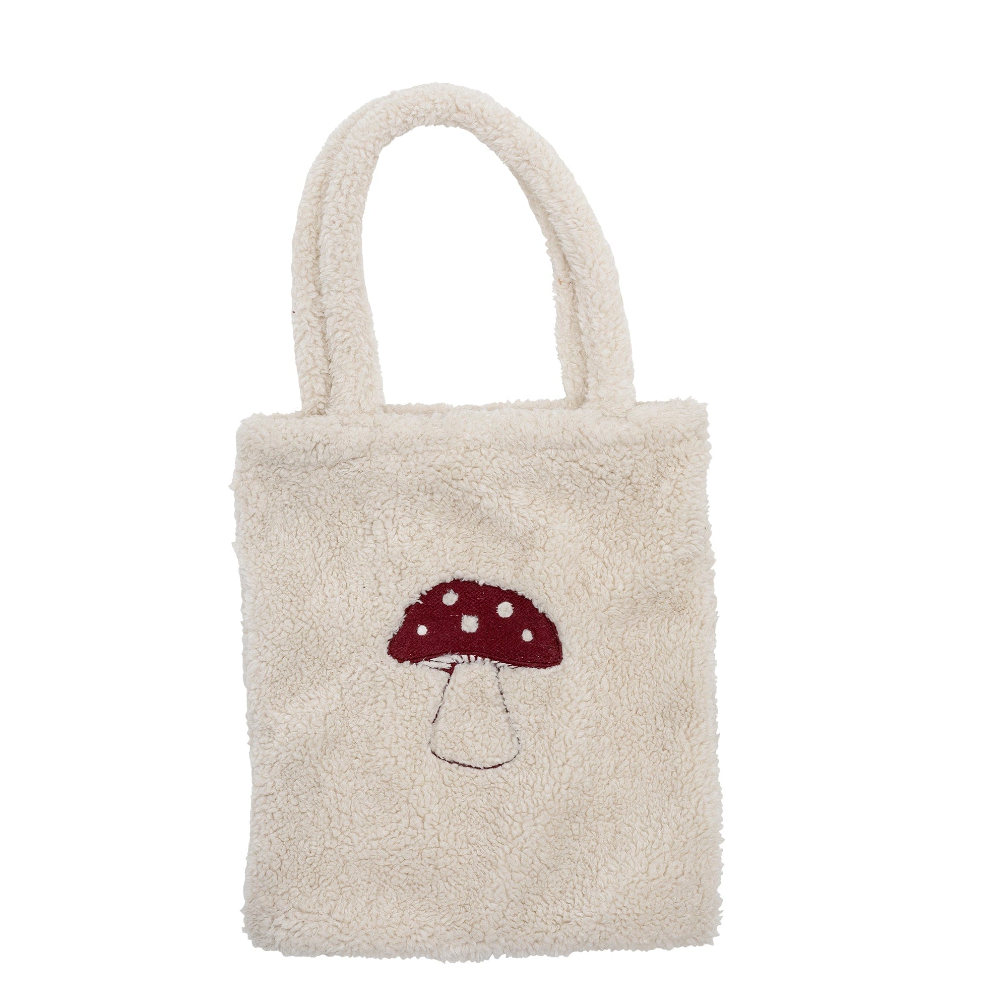 Bloomingville Geanta din poliester, pentru copii, Mushroom Alb, l35xH40 cm