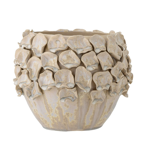 Bloomingville Ghiveci din ceramica, Coral Natural, Ø21,5xH17,5 cm