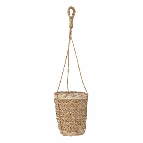 Bloomingville Ghiveci suspendabil din iarba de mare, Dalil Natural, Ø19xH70 cm