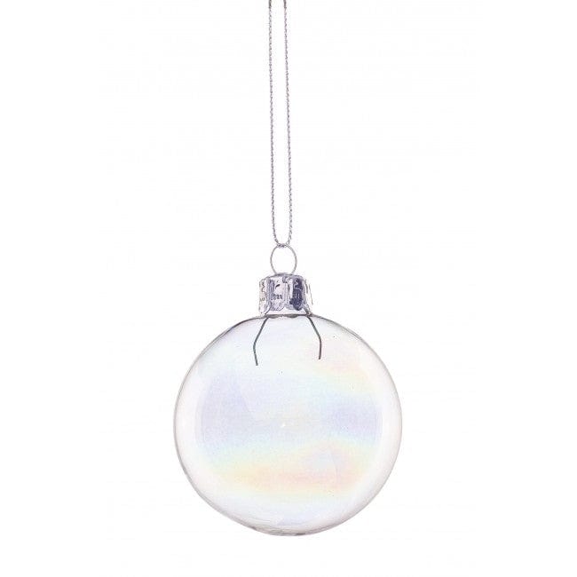 Bizzotto Glob pentru brad, din sticla Bubble Rainbow Multicolor, Ø6 cm