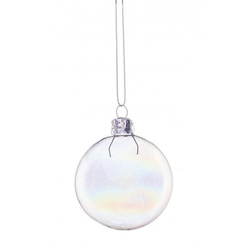 Bizzotto Glob pentru brad, din sticla Bubble Rainbow Multicolor, Ø6 cm