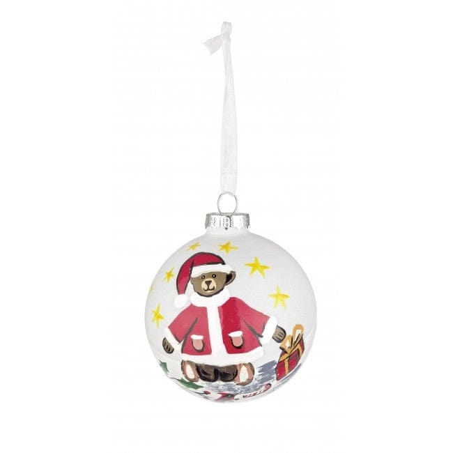 Bizzotto Glob pentru brad, din sticla Teddy Santa Multicolor, Ø8 cm