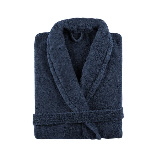 Halat de baie Unisex, din Bumbac, New Plus Albastru & SRMPT-NEW-PLUS-HOODED-1418-DARK-DENIM