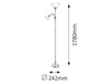 RabaLux Lampadar Action 4062 Negru / Alb