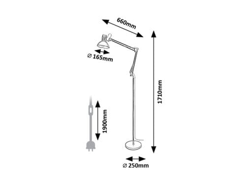 Lampadar Aristeo 2196 Negru Mat (2)