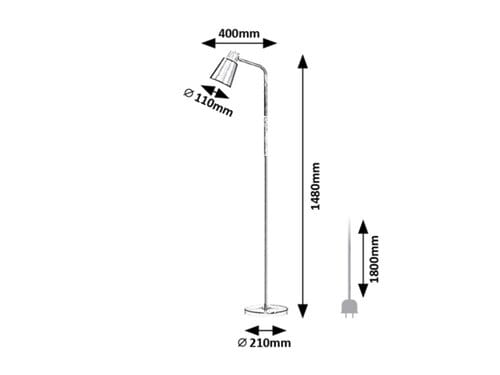 Lampadar Azim 74003 Negru (5)