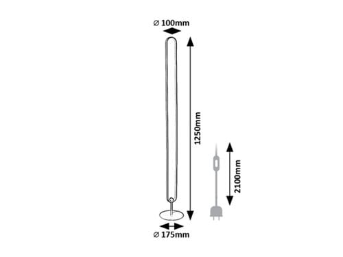 Lampadar Barto 74051 Negru Mat / Alb (9)